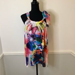 New Directions Floral Tank Top